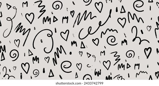 Hand drawn abstract geometric element pattern. Abstract background.
