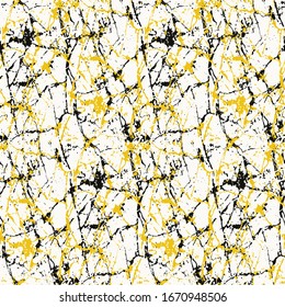 Hand Drawn Abstract Geometric Marble Scratch and Strokes Repeating Vector Pattern Isolated Background