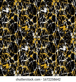 handgezeichneter, geometrischer Marmor-Kratzer und Schlaganfälle Wiederholtes Muster der Vektorillustration einzeln auf Hintergrund
