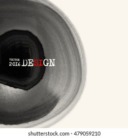 Hand drawn abstract grunge shape. Decoration usable as banner, cards, posters, label, logo, badge design. Wallpaper with empty space for your text. Brush design element. Vector illustration.