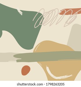 Hand drawn abstract illustration for wrapping paper, wallpaper, textile print.
