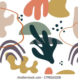 Hand drawn abstract illustration for wrapping paper, wallpaper, textile print.