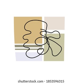 Hand drawn abstract illustration for wrapping paper, wallpaper, textile print.