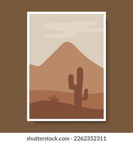 Hand drawn abstract landscape covers design. Vector illustration