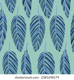 hand drawn abstract leaves pattern for textile  background  wrap paper