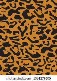Fondo aislado de la piel de leopardo dibujado a mano Forma de piel de leopardo transparente
