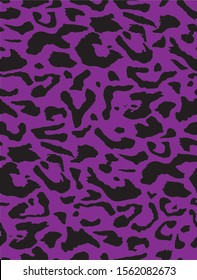Fondo aislado de la piel de leopardo dibujado a mano Forma de piel de leopardo transparente