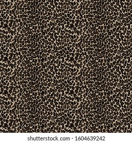 Hand Drawn Abstract Leopard Snake Skin Repeating Vector Pattern