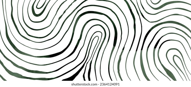 Hand drawn abstract line art background vector. Wallpaper design with curve line art pattern with watercolor texture background. Design illustration for home decoration, card, poster, banner.