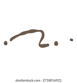 Linha abstrata desenhada à mão e ilustração de ponto