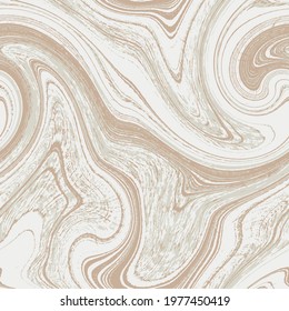 Hand Drawn Abstract Marble Swirl  Lines  Exotic Stripes Repeating Vector Pattern Isolated Background