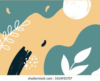 Hand drawn Abstract Memphis Pattern. Texture can be used for wallpaper, pattern fills, web page background, surface textures, fabric print. 
