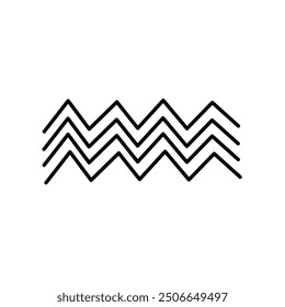 Hand drawn abstract minimal element mid century. Aesthetic contemporary stripe line art, geometric shape in monochrome. Art form design for wall art, decoration, wallpaper