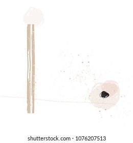 hand drawn abstract minimal textures