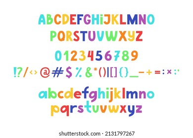 Hand drawn abstract minimalist modern font alphabet. Typography typeface  lowercase, number. Vector illustration. 