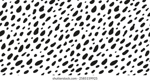 Hand drawn abstract organic polka dot seamless pattern. Design for fabric, textile, covers, gift wrap, wallpaper, and background.