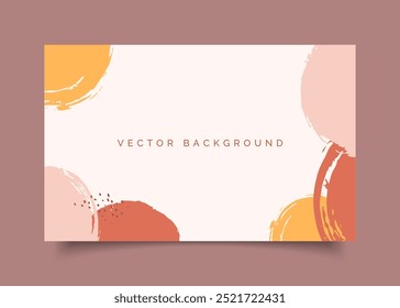 Handgezeichnete abstrakte organische Formen Vorlage Design Hintergrund.abstrakte BLOB Form Design Banner dekorativ