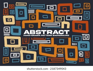 Hand drawn abstract pattern collection