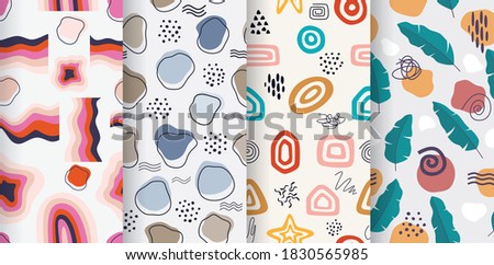 Hand drawn abstract pattern collection. Photo stock © 
