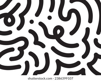 Dibujo manual de líneas de patrones abstractas