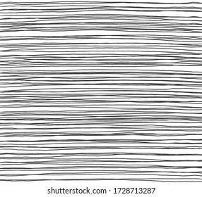 Hand Drawn Abstract Pattern With Hand Drawn Lines, Strokes. Set Of Vector Grunge Brushes. Wavy Striped, Vector EPS 10 Illustration