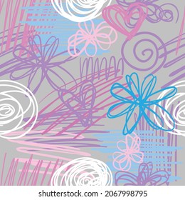 hand drawn abstract pattern for textile,wrapping paper, kids wear and more