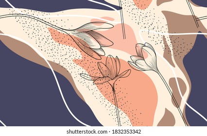 Hand drawn abstract pattern. vector illustration