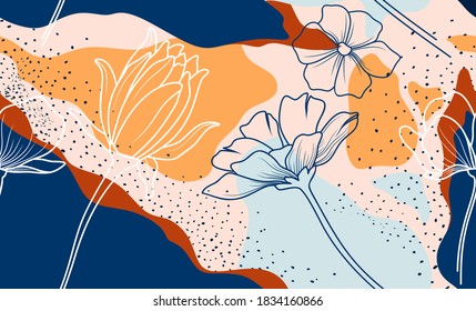 Hand drawn abstract pattern. vector illustration