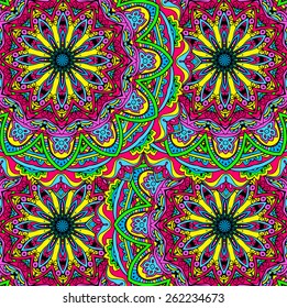 Hand drawn abstract psychedelic background ornament illustration concept. Lace pattern design. Vector decorative card or invitation design traditional, Islam, arabic, indian, ottoman motifs, elements.