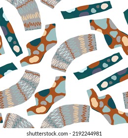 Hand drawn, abstract, retro seamless white pattern, modern colorful scribble. Cute vector doodle for paper, fabric textile, kids, baby.