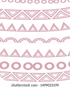 Hand drawn abstract rough geometric monochrome zig zag chevron pattern. Scandinavian concept design for fashion,fabric