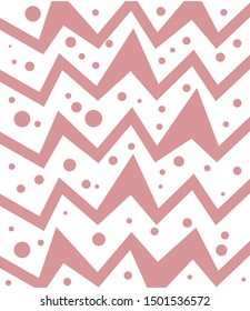 Hand drawn abstract rough geometric monochrome zig zag chevron pattern. Scandinavian concept design for fashion,fabric