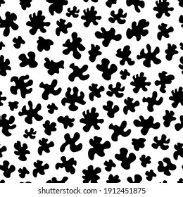 Hand drawn Abstract scribble doodle blot background vector illustration