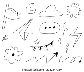 Handgezeichnete abstrakte Schreibedoodle