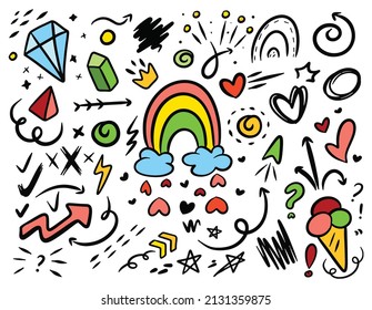 Hand drawn abstract scribble doodle vector illustration 