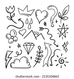 Hand drawn abstract scribble doodle Premium Vector