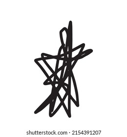 hand drawn abstract scribble . vector illustration