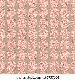 Hand- drawn abstract seamless background pattern. Waves, curls, swirls theme. Vector illustration