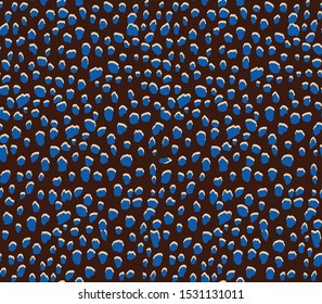 Hand Drawn Abstract Seamless Leopard Cheetah Skin Shapes Vector Pattern Isolated Background 