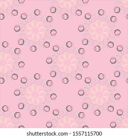 hand drawn abstract seamless pattern in pastel color. Can use for print, template, fabric, presentation, textile, banner, poster, wallpaper