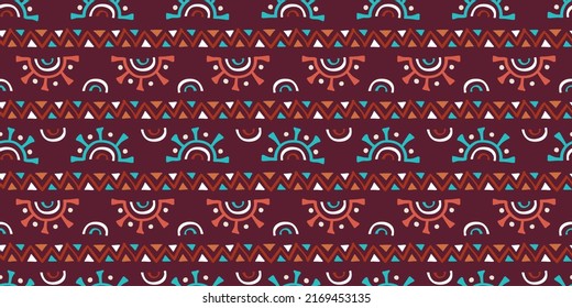 Hand drawn  abstract seamless pattern, ethnic background, simple style - great for textiles, banners, wallpapers, wrapping - vector design