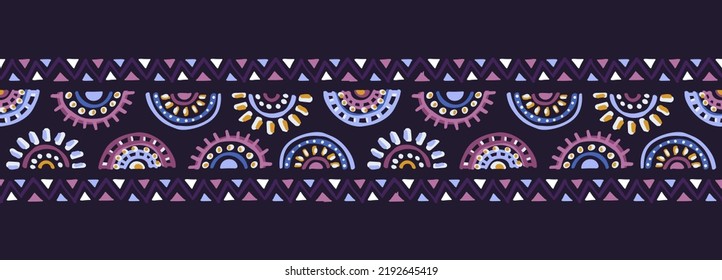 Hand drawn  abstract seamless pattern, ethnic background, simple style - great for textiles, banners, wallpapers, wrapping - vector design