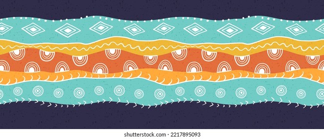 Hand drawn  abstract seamless pattern, ethnic background, african style - great for textiles, banners, wallpapers, wrapping - vector design