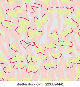 hand drawn abstract seamless pattern