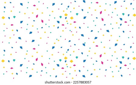 Hand drawn abstract seamless pattern colorful terrazzo conffetti. Vector backdrop wrapping paper template.