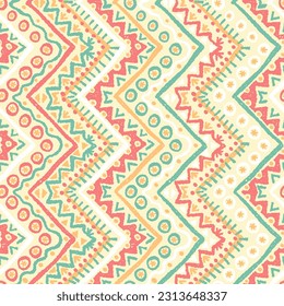 Hand drawn  abstract seamless pattern, ethnic background, african style - great for textiles, banners, wallpapers, wrapping - vector design