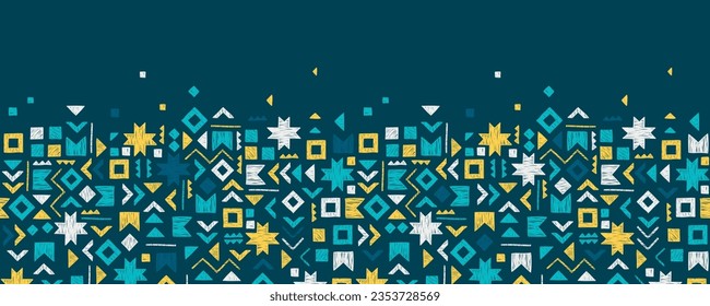 Hand drawn abstract seamless pattern, ethnic background, simple style - great for textiles, banners, wallpapers, wrapping - vector design  svg