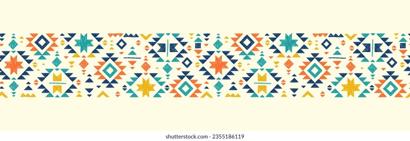 Hand drawn abstract seamless pattern, ethnic background, simple style - great for textiles, banners, wallpapers, wrapping - vector design 