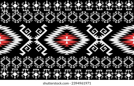 Hand drawn abstract seamless pattern, ethnic background, simple style - great for textiles, banners, wallpapers, wrapping - vector design