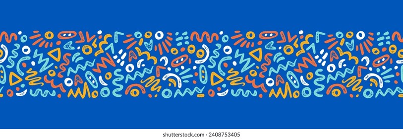 Hand drawn abstract seamless pattern, ethnic background, simple style - great for textiles, banners, wallpapers, wrapping - vector design